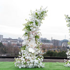 White Rose Arch Wedding Flowers
