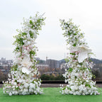 White Rose Arch Wedding Flowers