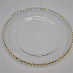 Luxury Gold Clear Charger Plates