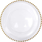 Luxury Gold Clear Charger Plates
