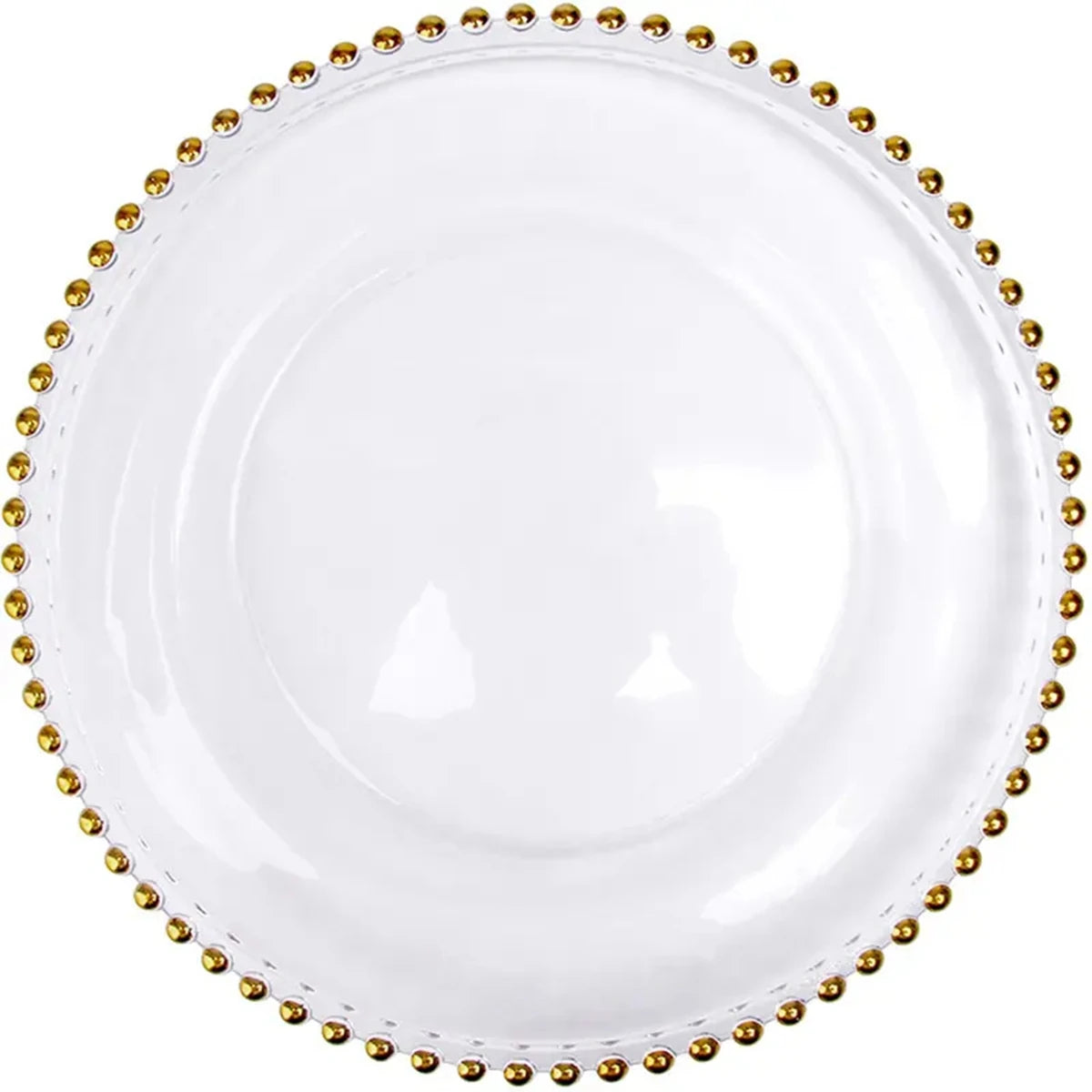 Luxury Gold Clear Charger Plates