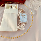 Luxury Gold Clear Charger Plates