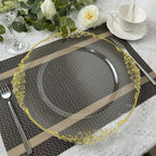 Luxury Gold Clear Charger Plates