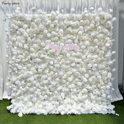 5D White Rose Flower Wall