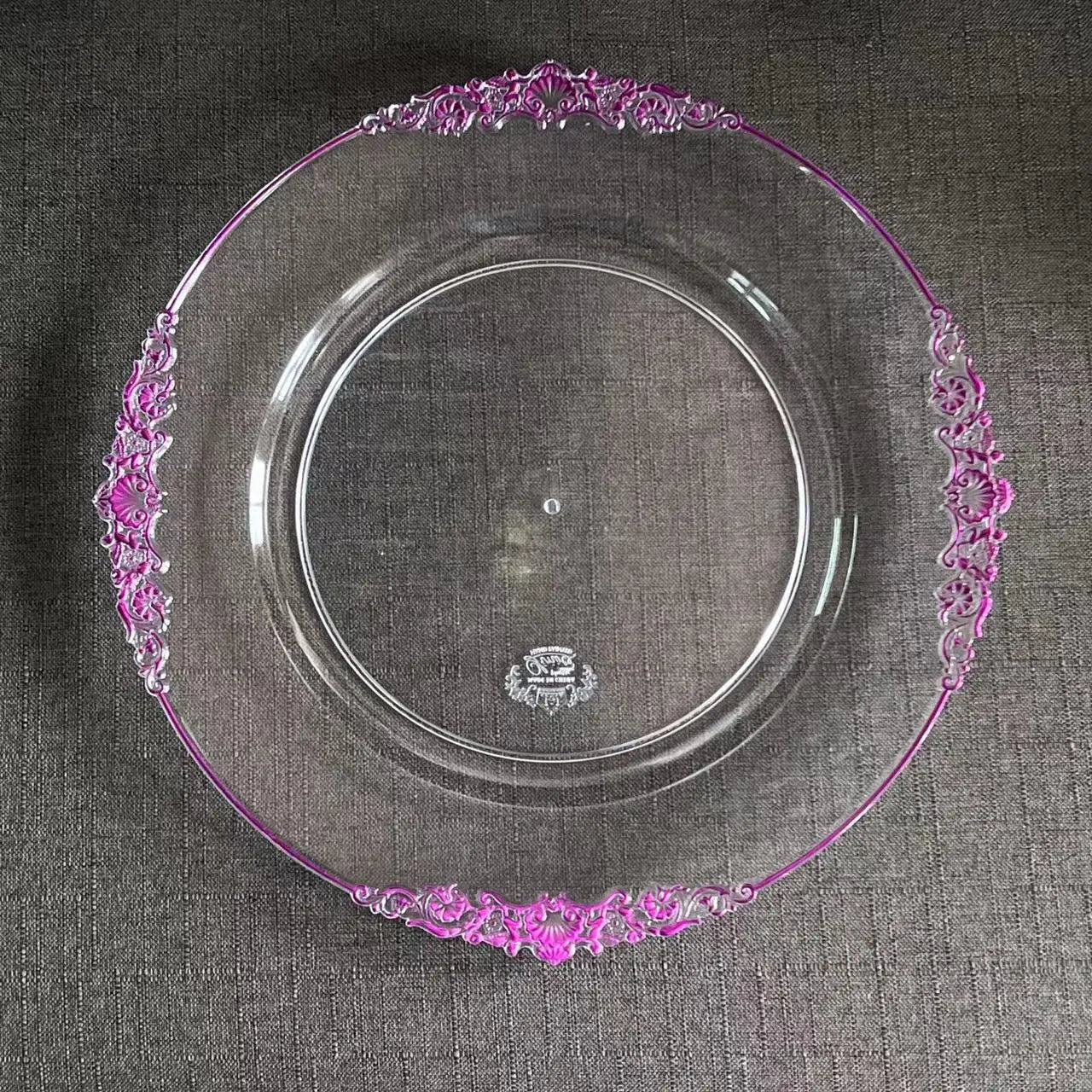 Luxury Gold Clear Charger Plates