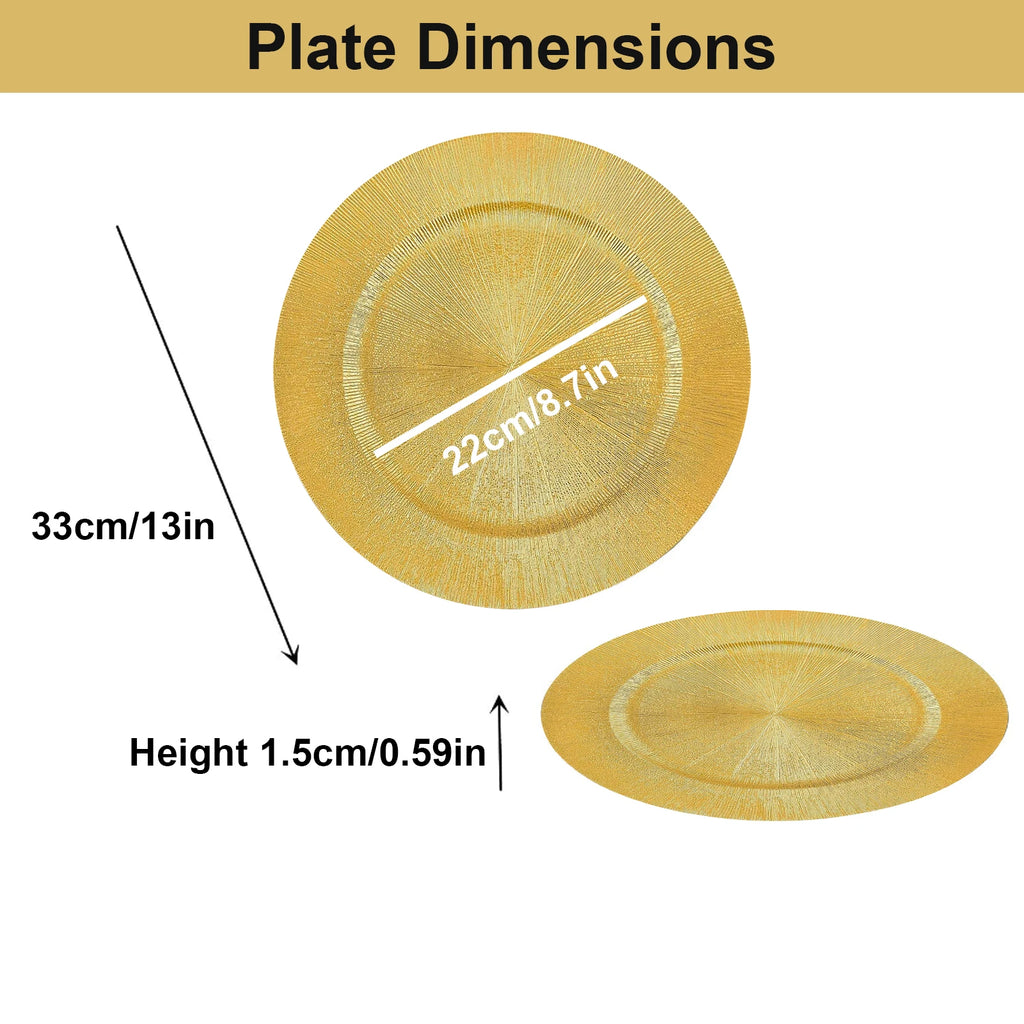 Gold Charger Plates 13-Inch