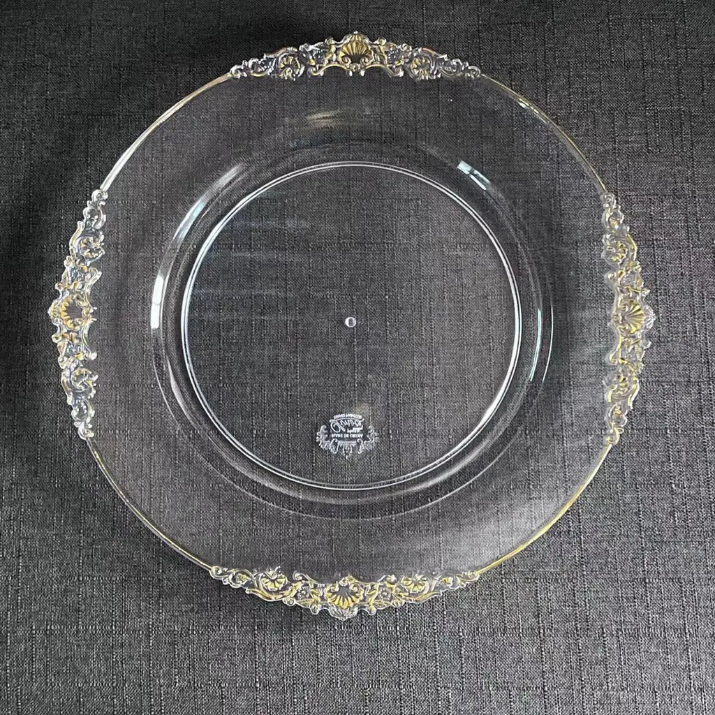 Luxury Gold Clear Charger Plates