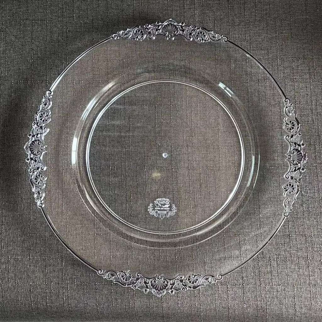 Luxury Gold Clear Charger Plates