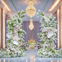 White Rose Arch Wedding Flowers