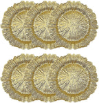 Luxury Gold Clear Charger Plates