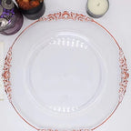 Luxury Gold Clear Charger Plates