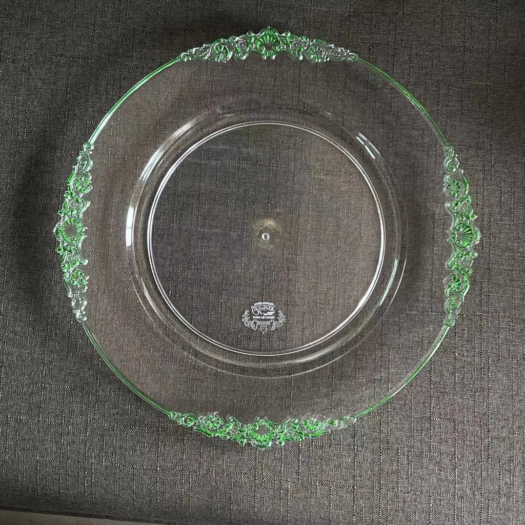 Luxury Gold Clear Charger Plates