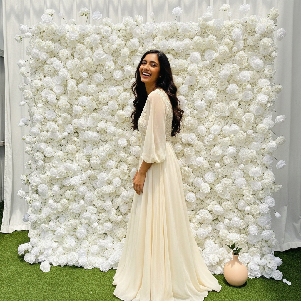 5D White Rose Flower Wall - editorial-ugc-strip